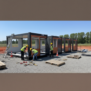 <span class=keywords><strong>Maison</strong></span> extensible élégante en panneaux sandwich acier-bois |   Villa mobile personnalisée respirante - Product Image 5
