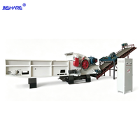 Broyeur à bois à tambour 4t/h 55kw 380V, machine à broyer le bois robuste pour bûches, palettes, écorces de maïs