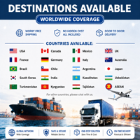 Service de transport de fret multimodal porte-à-porte vers FBA avec suivi en temps réel, dédouanement et logistique maritime