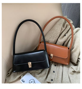 Sac à bandoulière élégant et polyvalent pour femme, nouveau modèle rétro, sacoche à rabat sous le bras, style chic et abordable - Product Image 6