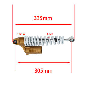 M10 305mm universel réglable Air arrière amortisseur Suspension 8mm ressort pour <span class=keywords><strong>50</strong></span>-110CC Pit Dirt <span class=keywords><strong>Pocket</strong></span> Bike <span class=keywords><strong>Quad</strong></span> moto - Product Image 2