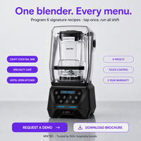 Licuadora Profesional MIXTEC con Aislamiento Acústico, Control Digital de 14 Velocidades, Ideal para Restaurantes, Hoteles y Cocinas Comerciales