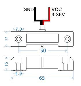 Cảm biến rò rỉ nước WLS-08-2 2 dây NPN đầu ra Chiều dài cáp 1m cảm biến rò rỉ nước - Product Image 4