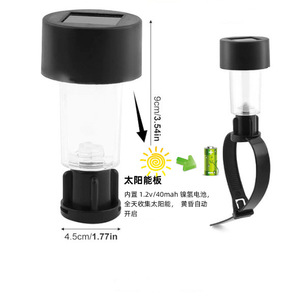 ไฟสวนโซลาร์เซลล์ Hejia รุ่น HJ-096 45 ชิ้น สายรัดพลาสติกสีขาว ไฟสีขาว สวิตช์แบบเหนี่ยวนำ ไฟตกแต่งภูมิทัศน์ภายนอก มีสินค้าในสต็อก - Product Image 2