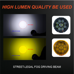 Feux de brouillard LED laser projecteur stroboscopique Zdm9 180W 4,5 pouces avec couvercle ambré pour phare de <span class=keywords><strong>moto</strong></span> 12V 24V IP68 DRL <span class=keywords><strong>blanc</strong></span> - Product Image 4