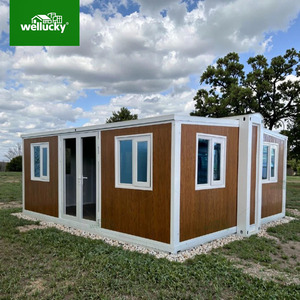 Maison conteneur portable style maison mobile préfabriquée avec salle de bain et cuisine pour <span class=keywords><strong>camping</strong></span> maison mobile - Product Image 1