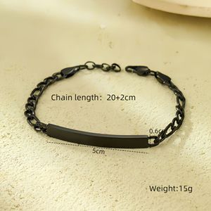 Braccialetto Personalizzato con Nome Inciso per Coppie, in Acciaio Inossidabile, Regalo per Uomini e Donne, 16-22cm - Product Image 6