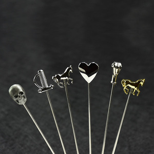 Accessoires de <span class=keywords><strong>Bar</strong></span> Pics à Cocktails Tige en Acier Inoxydable Pics à Olives Martini Brochettes à Cocktails Cure-dents Outils de <span class=keywords><strong>Bar</strong></span> Pic à <span class=keywords><strong>Cocktail</strong></span> - Product Image 3