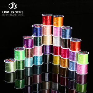Fil élastique DIY JD de 10 mètres, fil de nylon coloré en cristal enroulé pour la fabrication de bijoux, vente en gros de perles, fil, cordon, accessoires de bijouterie - Product Image 1