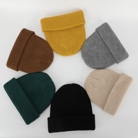 Bonnet de pêcheur en tricot d'hiver personnalisé pour hommes et femmes, en acrylique de haute qualité, avec étiquette tissée, style décontracté et motif crâne