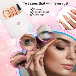 Pinzas Inclinadas de Acero Inoxidable para Cejas, Herramienta para Depilar el Vello Facial, Cuidado Diario de las Cejas, Venta al por Mayor - Product Image 4