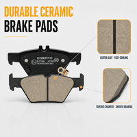 Plaquettes de frein semi-métalliques fiables pour SUBARU D1808, sensation de freinage progressif, faible taux d'usure, plaquettes de frein céramique pour voiture