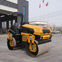 Nouvelle Arrivée Compacteur d'Asphalte Hydraulique à Rouleaux Vibrants Tandem de 4 Tonnes