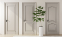 Portes en bois massif éblouissantes, insonorisées, résistantes aux rayures et à l'usure, au design minimaliste, pour hôtels, villas et intérieurs.