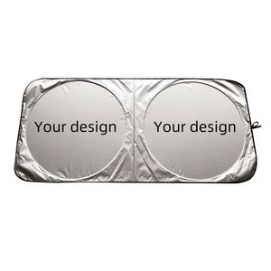 Custom Logo Summer Sun Protection Double Ring New Coated Silver Cloth Sun Shield Front Shield Nylon Umbrella Heat <b>Insulation</b> - Product Image 1