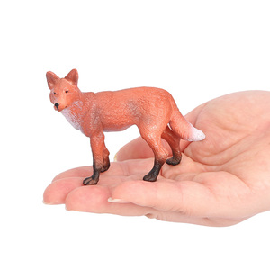 โมเดลรูปสัตว์จำลอง PVC แข็งแบบขายส่ง รูปปั้นสัตว์ รูปสุนัขจิ้งจอก ของเล่น - Product Image 4