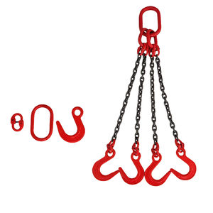四脚リフティングスプレッダーアセンブリ、G80高強度鋼リフティングチェーンスリング - Product Image 1