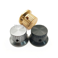 Potentiomètre électronique rotatif en aluminium avec bouton en forme de cloche de 6 mm, bouton de commande électronique