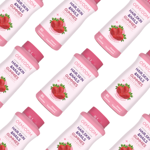 Gomitas de biotina para el cabello y las uñas con sabor a fresa, suplemento vegano con pectina, vitaminas B12, OEM/ODM, marca privada. - Product Image 6