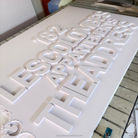 Lettres en PVC personnalisées, alphabet découpé au laser, lettres en acrylique transparent, enseignes personnalisées avec logo, lettres pour enseignes de magasin