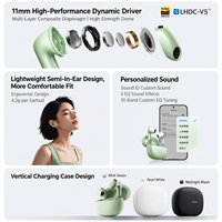 Écouteurs sans fil semi intra-auriculaires REDMI Buds 8S avec ANC, transducteur 11 mm, autonomie 40H, TWS, vente en gros pour le sport