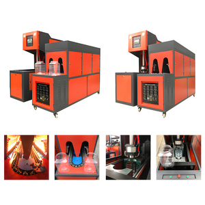 Tự động 4 khoang Pet thổi máy cho 250ml 5 Lít Chai sản lượng cao HDPE PP PE PC chế biến PLC động cơ thành phần cốt lõi - Product Image 3