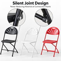 Chaise de jardin pliable légère multi-usages Parfaite comme siège supplémentaire Chaise d'extérieur pour chambre à coucher, bureau, terrasse, événements