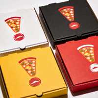 Impression personnalisée pour boîtes à pizza de 7, 8, 9, 10, 12, 15, 16 et 18 pouces. Impression de logos et de designs d'emballages pour les boîtes de livraison de pizzas