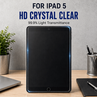 Protection d'écran pour tablette et ordinateur portable en verre trempé HD clair 2.5D 9H anti-rayures anti-chocs haute définition, compatible avec iPad