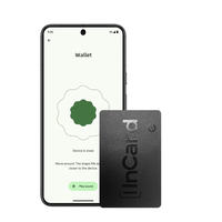 Carte à puce portable Next-Gen avec suivi d'alerte audio Fonction rectangulaire noire indispensable