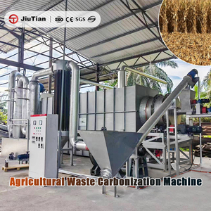 Machine de production de biochar à partir de coques de riz favorisant la séquestration du <span class=keywords><strong>carbone</strong></span> et le développement agricole durable - Product Image 4