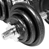 Ensemble d'haltères chromés supérieurs d'approvisionnement direct d'usine 10kg/15kg/20kg/25kg ensemble d'haltères réglables pour l'exercice de forme physique