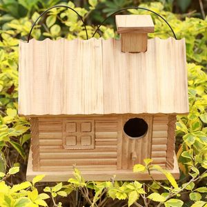 Casa <span class=keywords><strong>de</strong></span> pájaros <span class=keywords><strong>de</strong></span> madera Natural a prueba <span class=keywords><strong>de</strong></span> viento para exteriores, botón <span class=keywords><strong>de</strong></span> diseño <span class=keywords><strong>de</strong></span> agujero <span class=keywords><strong>de</strong></span> <span class=keywords><strong>árbol</strong></span>, Animal para animales pequeños, liquidación <span class=keywords><strong>de</strong></span> 2 agujeros Bluebird Finch - Product Image 4
