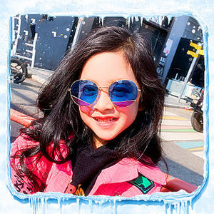 Lunettes de soleil rondes de marque 2019 pour garçon et fille, monture en métal, lunettes de soleil pour enfants, UV400, polarisées - Product Image 2