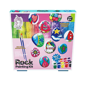 Juguete de garabato de piedra educativo para niños 10 en 1 creativo hecho <span class=keywords><strong>a</strong></span> mano DIY Kits de manualidades Kit de juguete de pintura de roca - Product Image 4