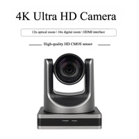 Caméra de visioconférence 4K avec zoom optique 12x, champ de vision horizontal 71 degrés, suivi IA du présentateur, PoE, USB 3.0 – Vente directe usine pour salles de réunion