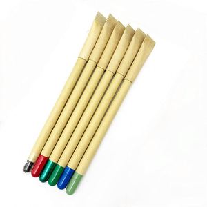 Bolígrafos Promocionales Ecológicos de Papel Kraft Plantable con Logotipo Personalizado, Tinta Negra/Azul, Impresión Serigráfica - Product Image 1