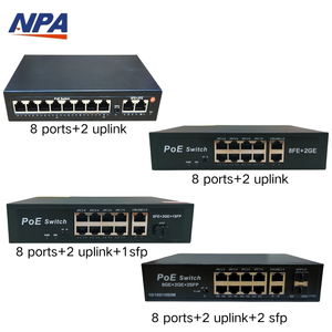 10/100Mbps 4 <span class=keywords><strong>8</strong></span> 16 24 cổng PoE chuyển đổi 48V IEEE802.3 AF/at không được quản lý PoE chuyển đổi 4 <span class=keywords><strong>8</strong></span> 16 24 cho CCTV - Product Image 3