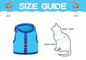 Conjunto de arnés y correa transpirable para gatos, colores personalizados, diseño sin tirones para aventuras al aire libre - Product Image 5