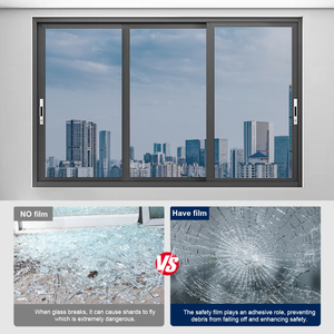 Film de protection solaire pour fenêtres en verre architectural Silver Light 50, film de bâtiment anti-explosion unidirectionnel, film solaire réfléchissant - Product Image 4