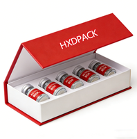 Boîtes en papier rigide recyclables pour flacons, logo personnalisé, taille 3 ml, emballage magnétique pour flacon, boîte cadeau, étiquettes, plateau avec insert en EVA blanc