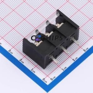 DBT40C-9.5-3P-BK-P Barrier Terminal Block P=9.5mm Connector ( Pitch: 9.5mm )( Rated Current: 20A )( Rated Voltage: 300V ) - Product Image 2