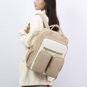 Multiple Pockets Mom <b>Backpacks</b> Large Capacity Baby Supplies Storage Bag for Outdoor Travel - Product Image 6