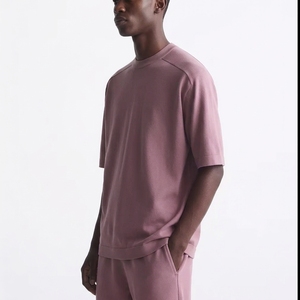 T-shirt Homme Uni en Coton 100% Surdimensionné Personnalisé de Haute Qualité avec Logo Imprimé – Vente en Gros OEM/ODM - Product Image 2