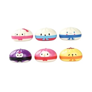 Jouet Squishy Kawaii en forme de Boulette Vapeur, Jouet Anti-Stress à Remontée Lente avec Cuiseur Vapeur en Bambou, Boîte Mystère Couleurs Aléatoires pour Enfants - Product Image 3