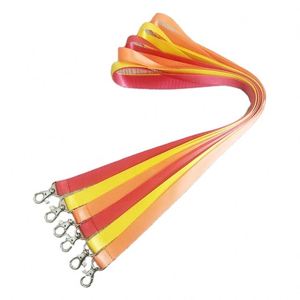 Custom Design Print 1.5cm <b>Polyester</b> <b>Lanyard</b> for Office Cultural Display Supplies Chest Cards Work Badges - Product Image 2