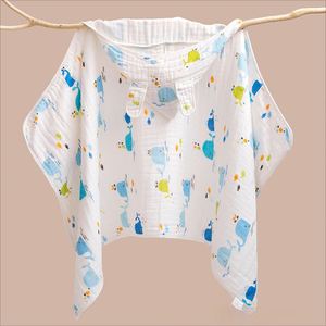 <b>Comfort</b> <b>Baby</b> Muslin Hooded Swaddle <b>Blanket</b> 90x90cm 100% Cotton Woven Cartoon Pattern - Product Image 3