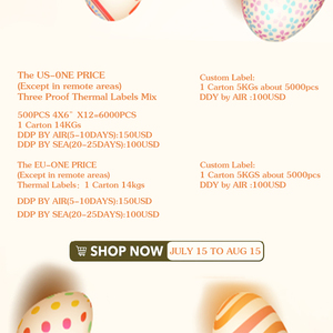 Teddy 3 inch 76mm 3 bằng chứng màu tím 500 sheets CuộN hàng tồn kho nhiệt nhãn giấy nhãn dán - Product Image 2