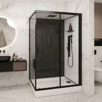 Cabine de douche intelligente multifonctionnelle avec éclairage LED, cabine de douche intelligente avec fonction massage pour salon de beauté et salle de bain