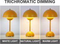 Lampe de table moderne sans fil portable et à commande tactile avec fleurs pour l'extérieur vente en gros